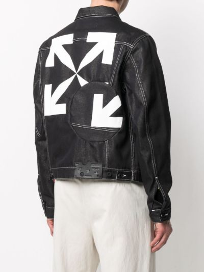 Off-White Arrow-print denim jacket | Eraldo.com DE