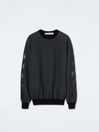 Off white tone on tone crewneck sale