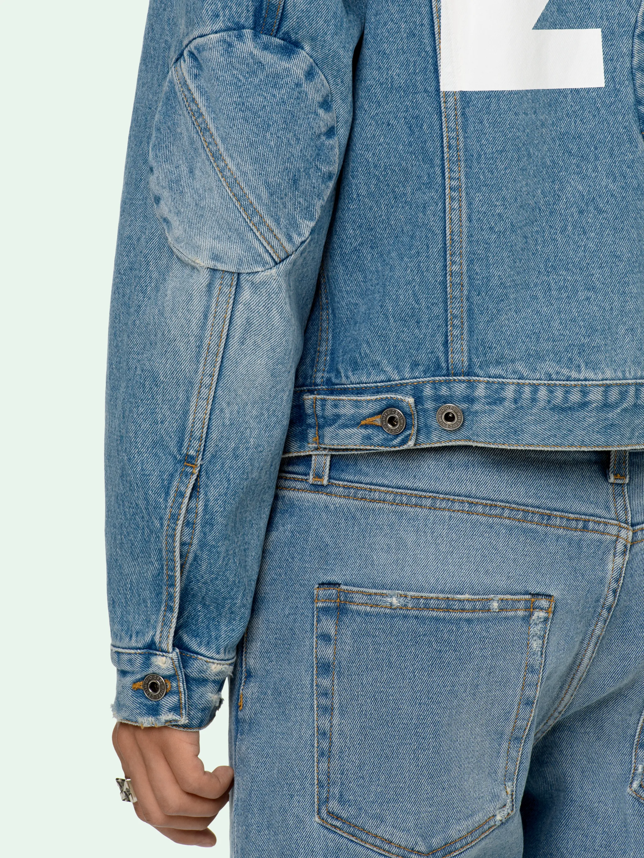 off white womens denim jacket