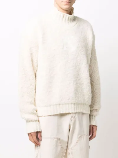off white roll neck jumper