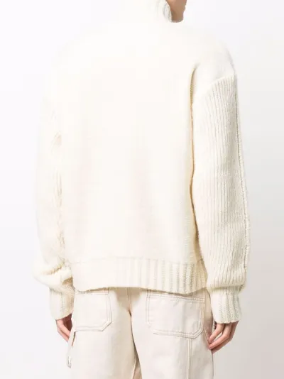 off white roll neck jumper