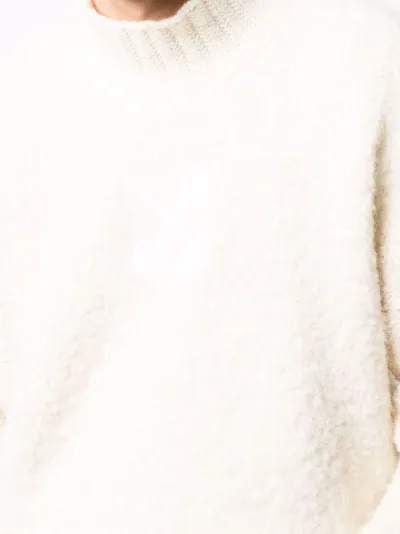 off white roll neck jumper