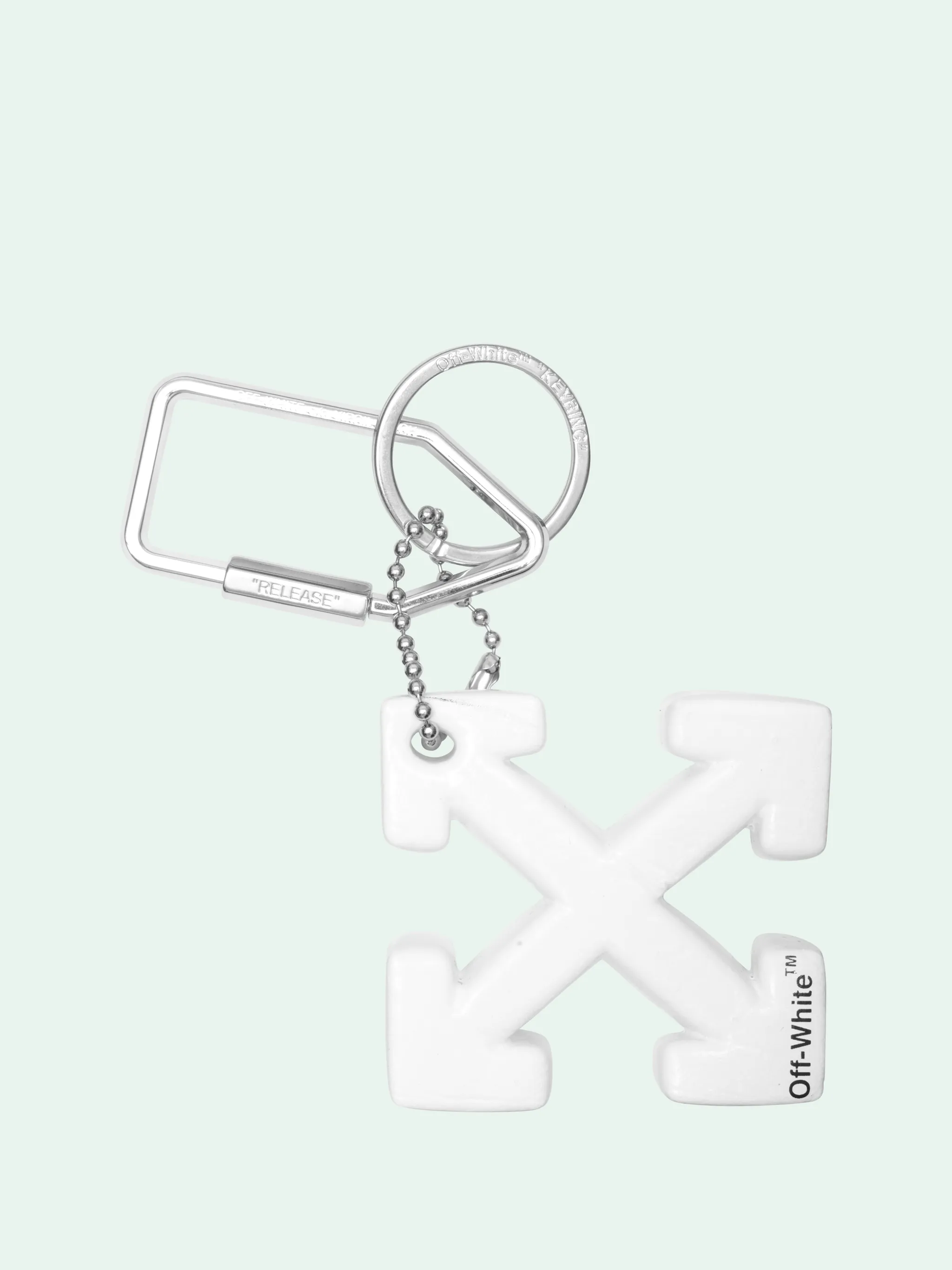 off white keyring