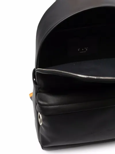 off white backpack leather