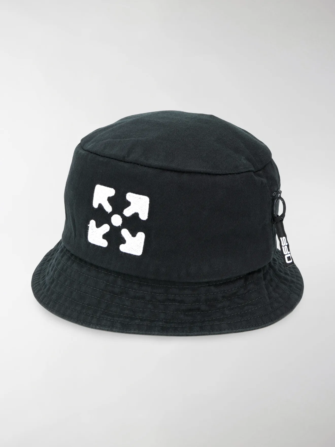 Off-White Arrows logo bucket hat black 