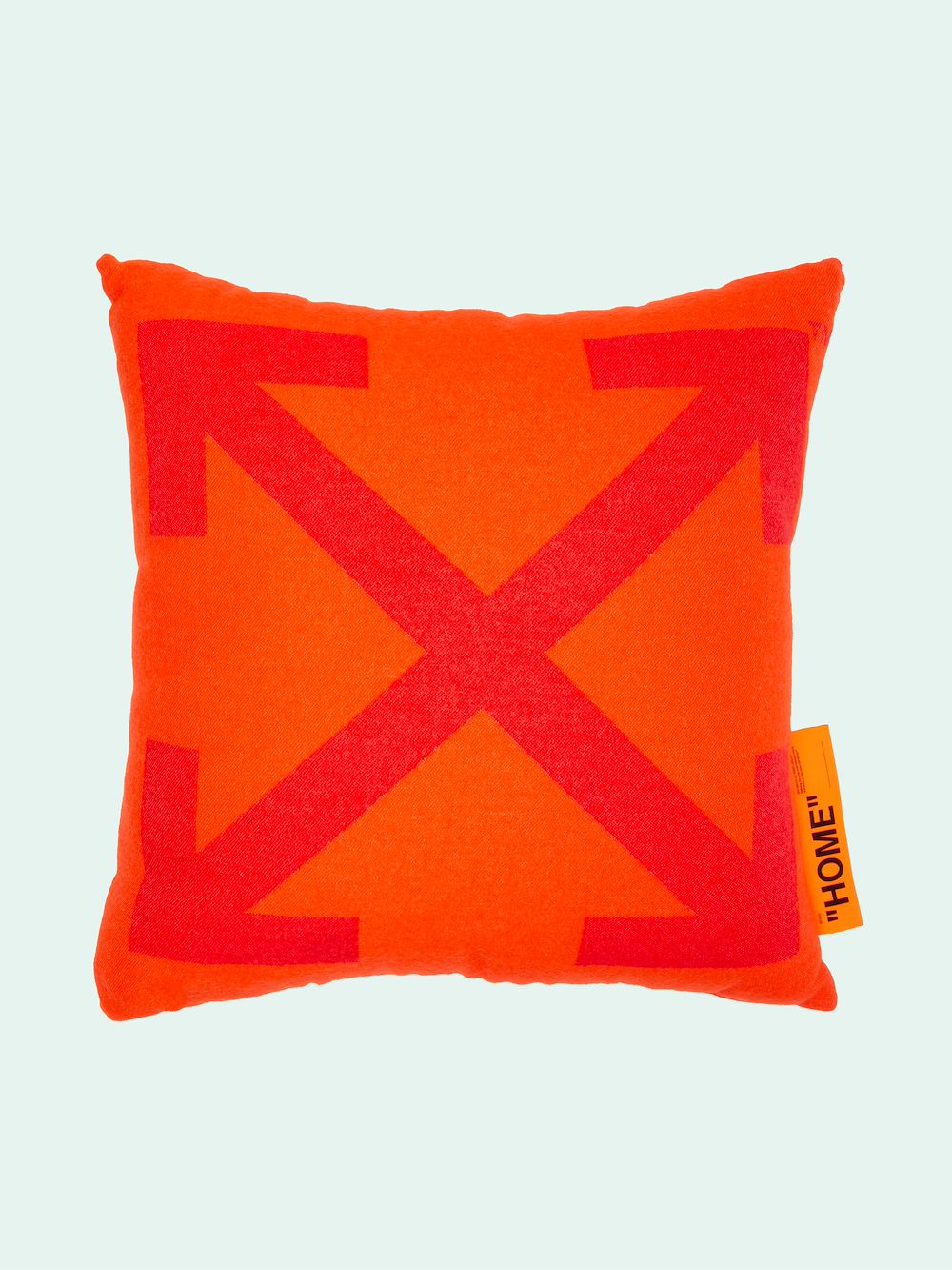 orange and white cushions