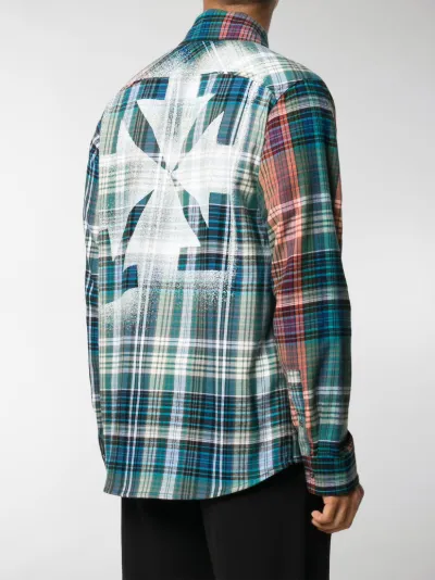 off white plaid shirt