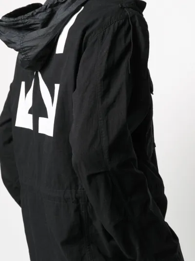 off white field jacket black