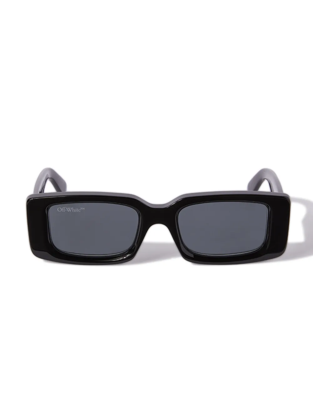 wearing off white virgil sunglasses