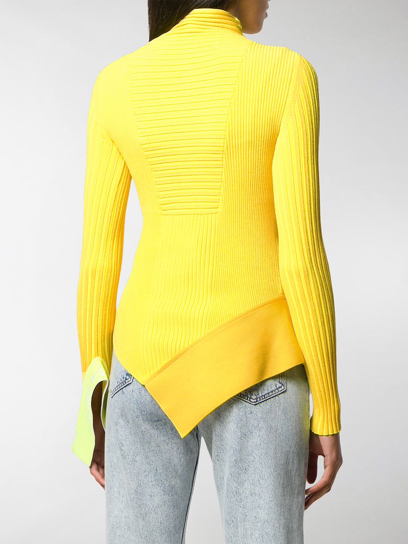 asymmetric knitwear