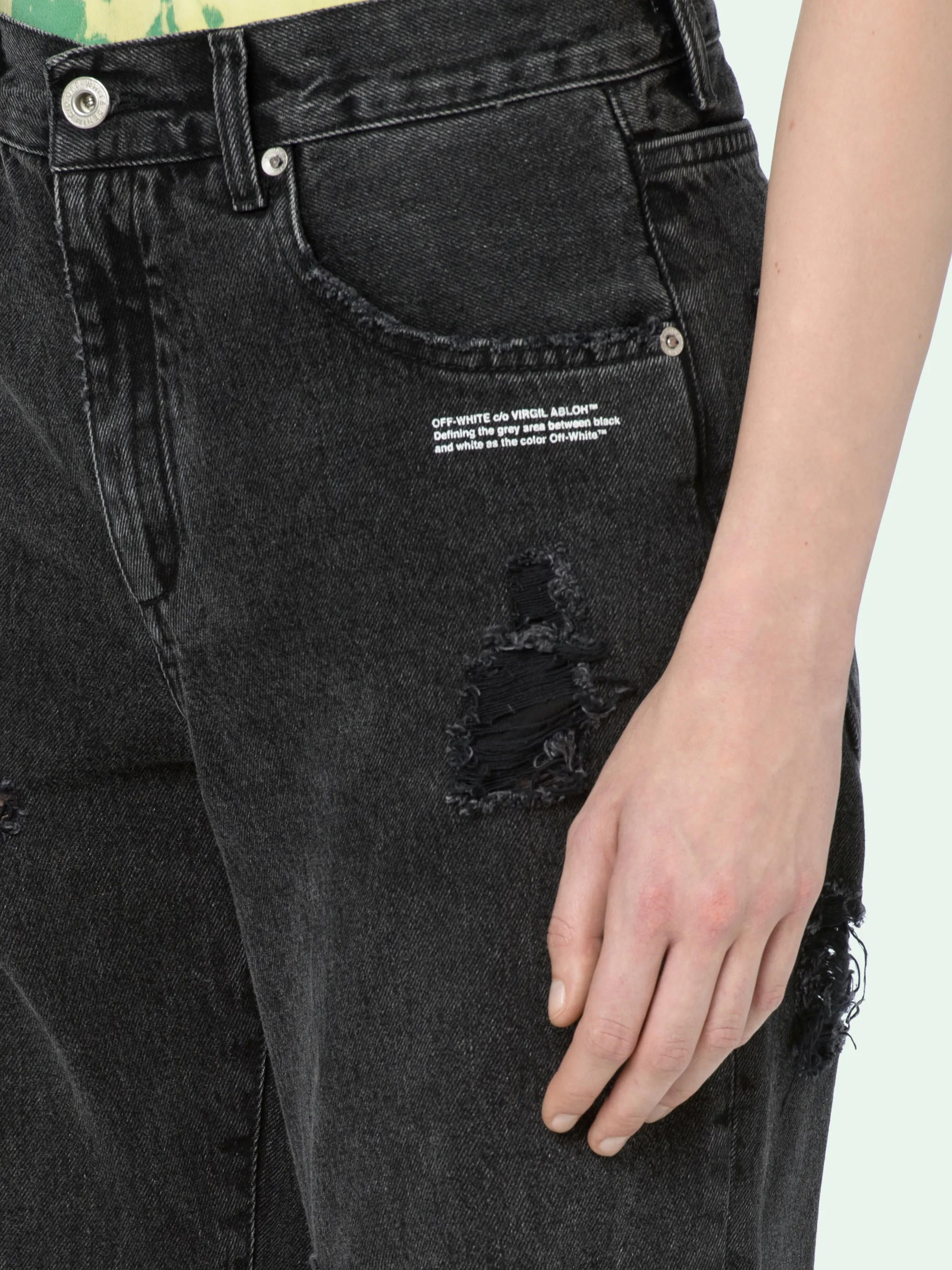 dark grey baggy jeans