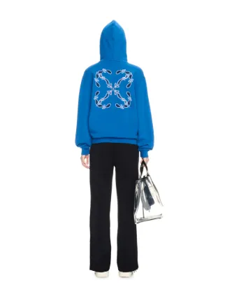 BANDANA ARROW HOODIE in blue | Off-White™ Official GB