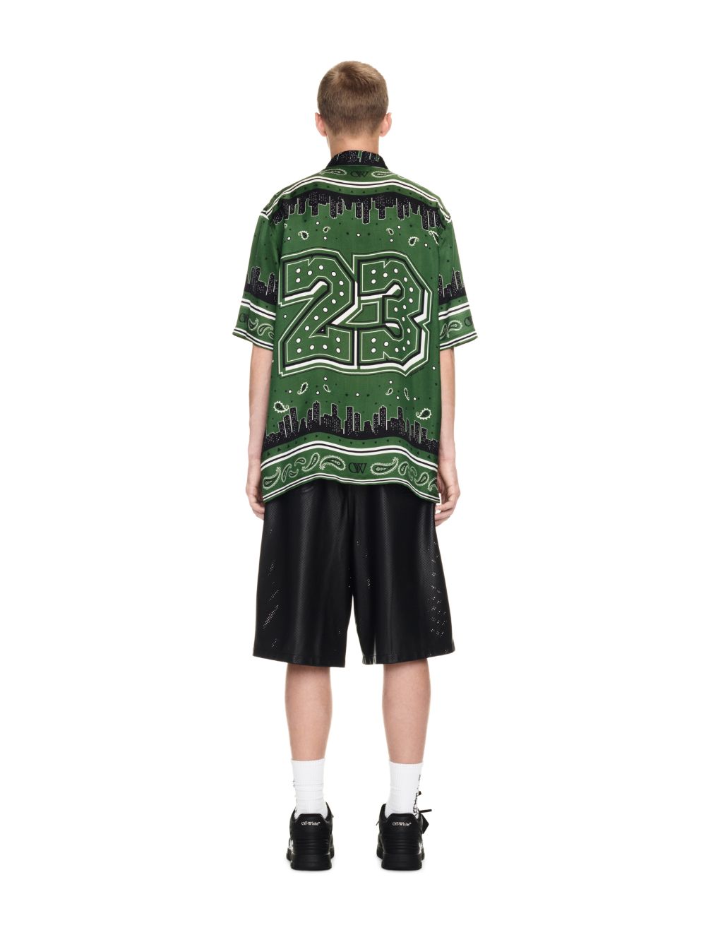 BANDANA BOWLING SHIRT in green | Off-White™ Official US