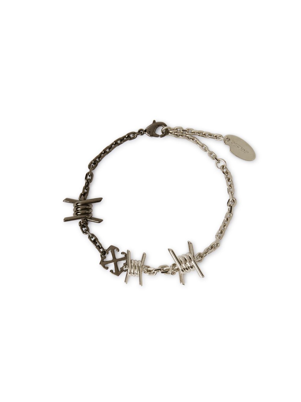 Barbed Wire Bracelet In Silver 