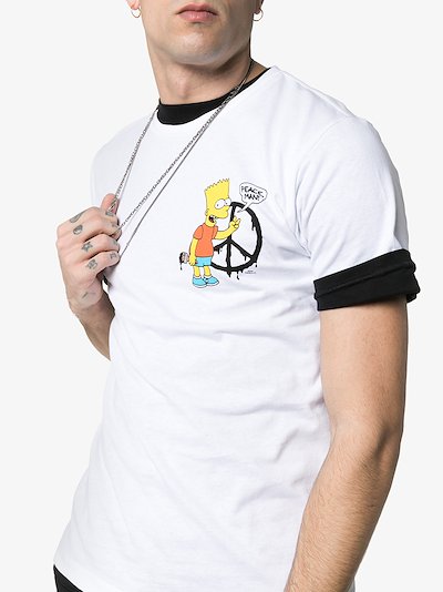 Off-White bart simpson print cotton T-shirt | Browns