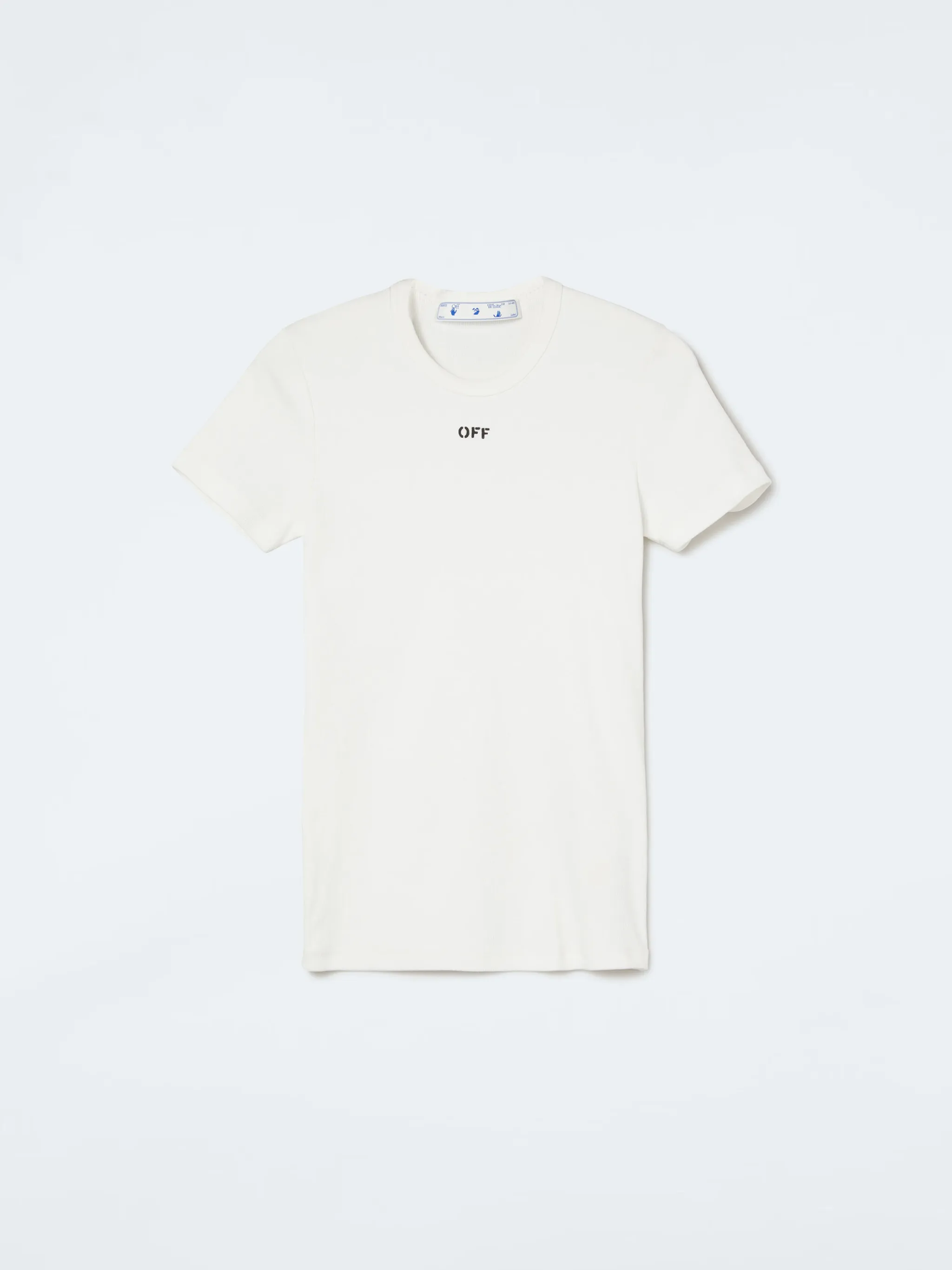 off white plain tee
