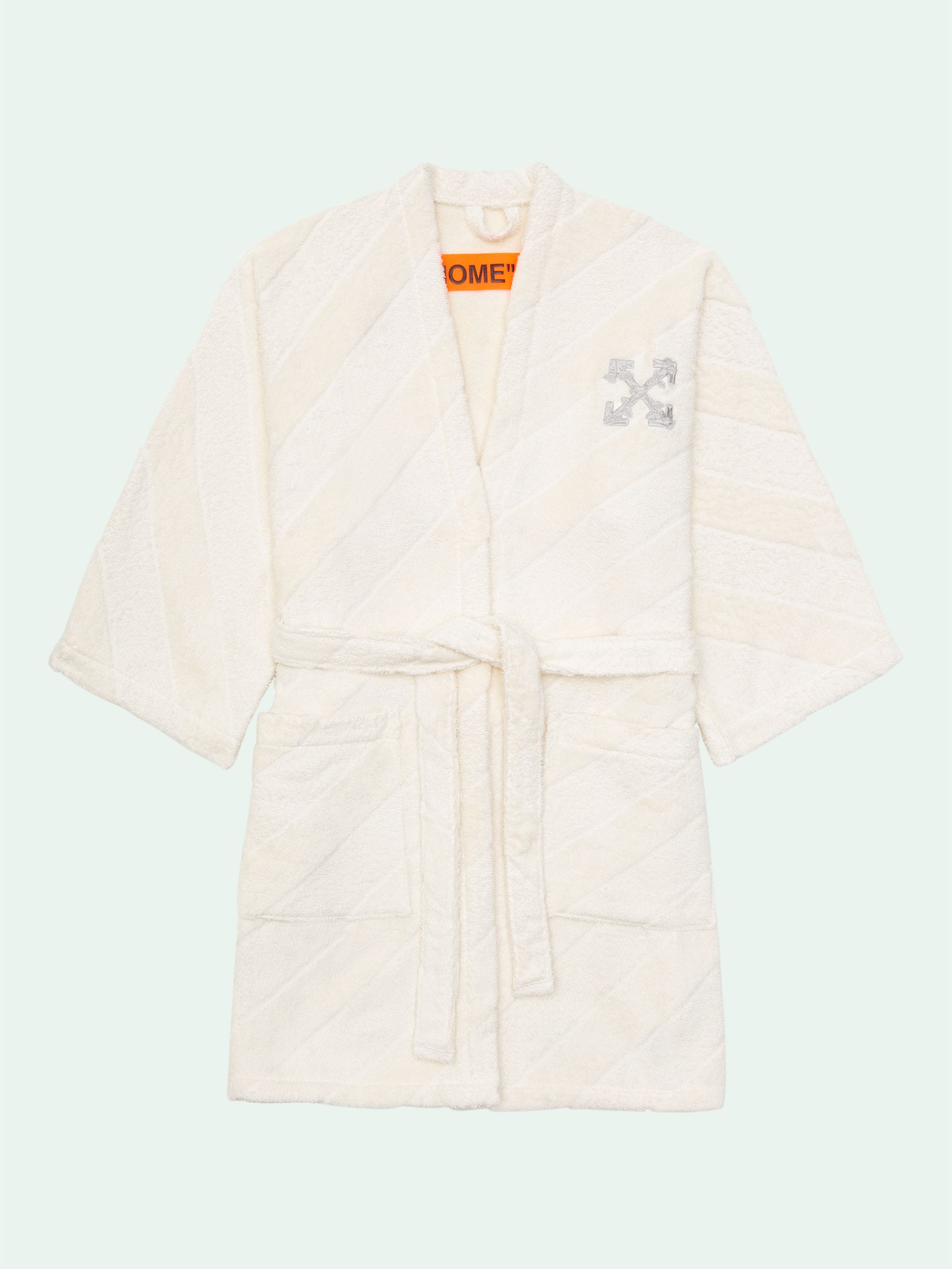 off white dressing gown