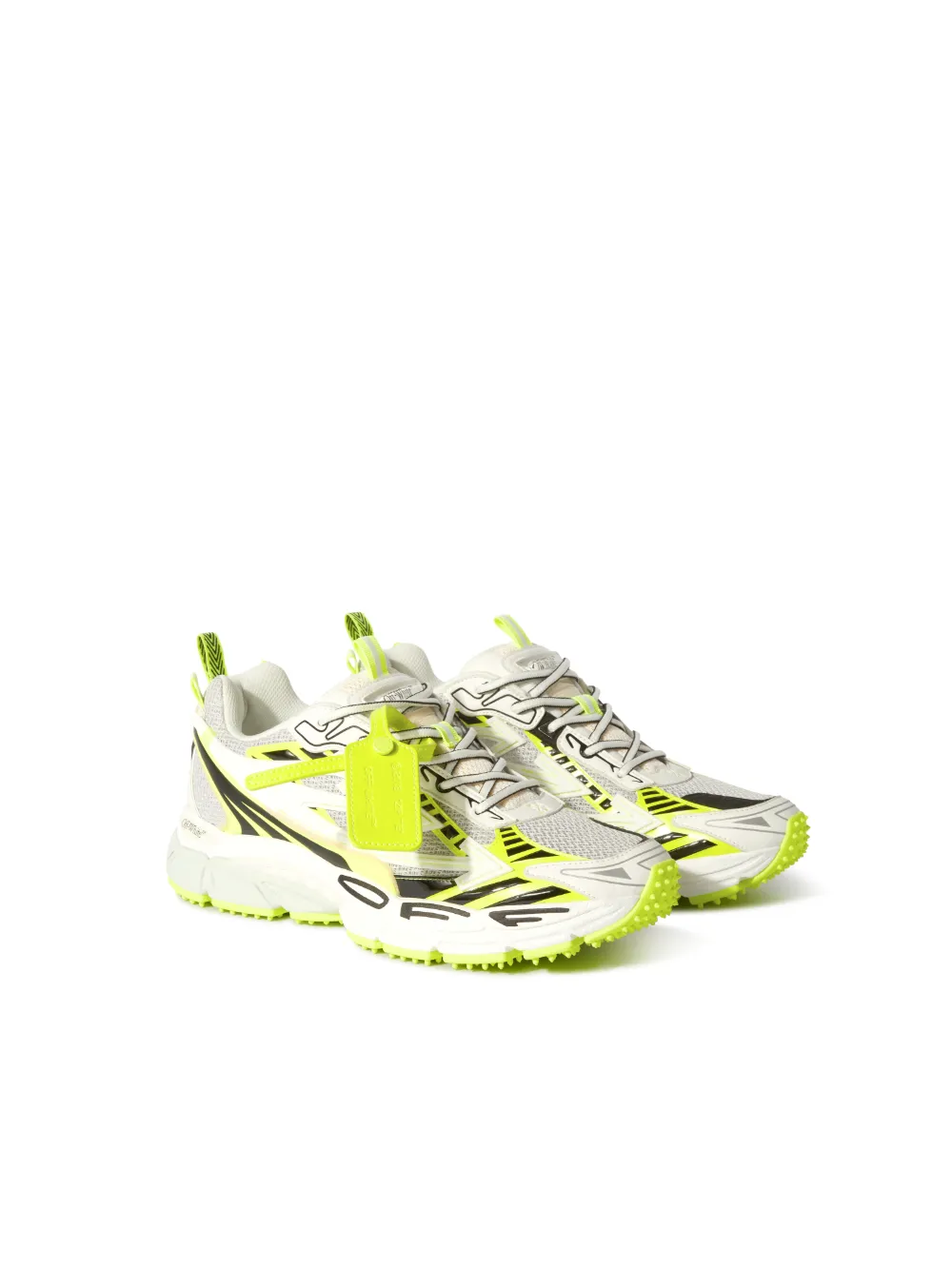 Neon off white shoes best sale