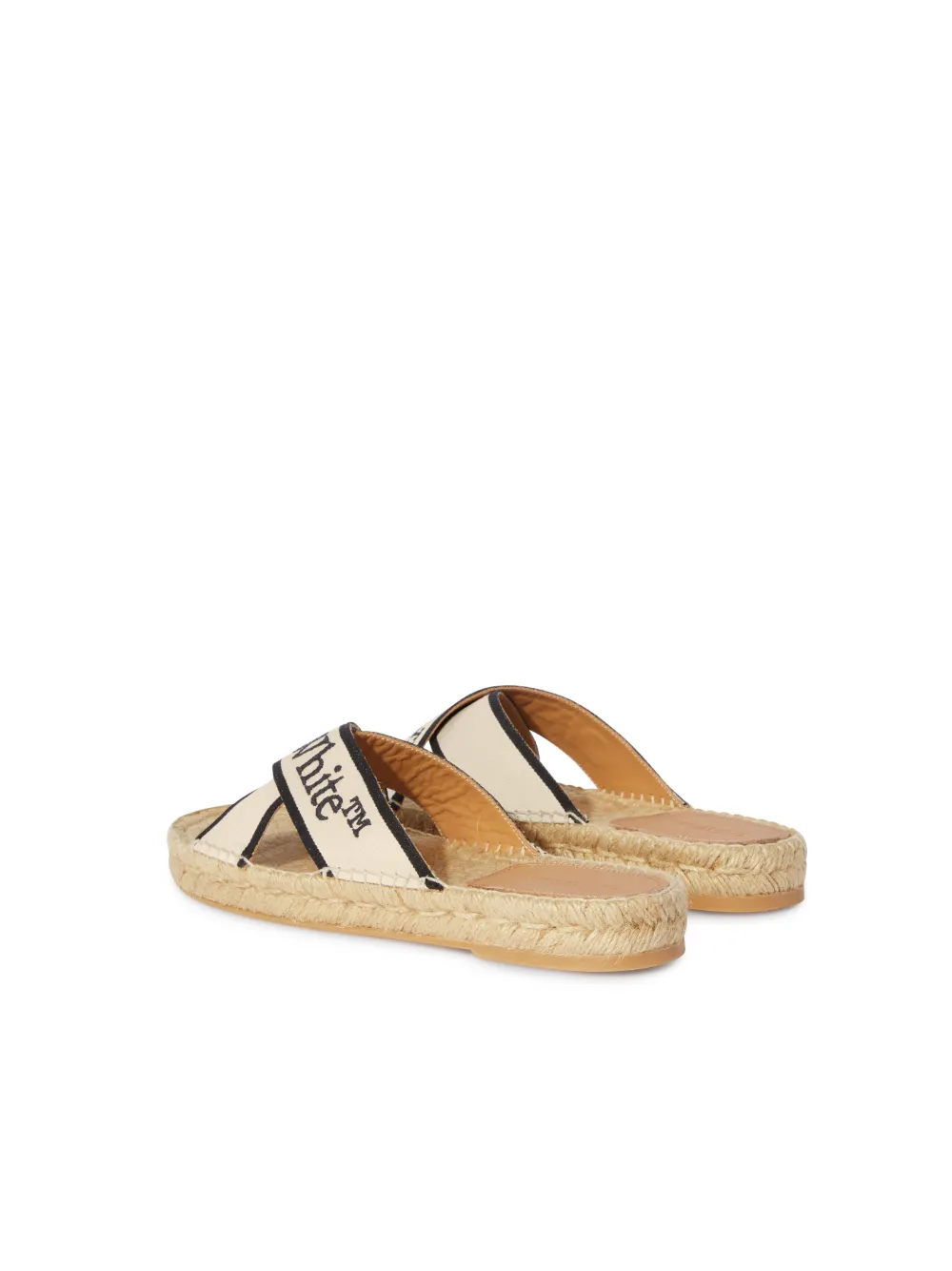 BEIGE/BLACK CRISS-CROSS ESPADRILLES