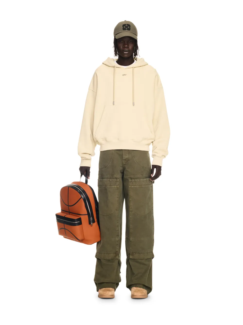 Off white beige hoodie online