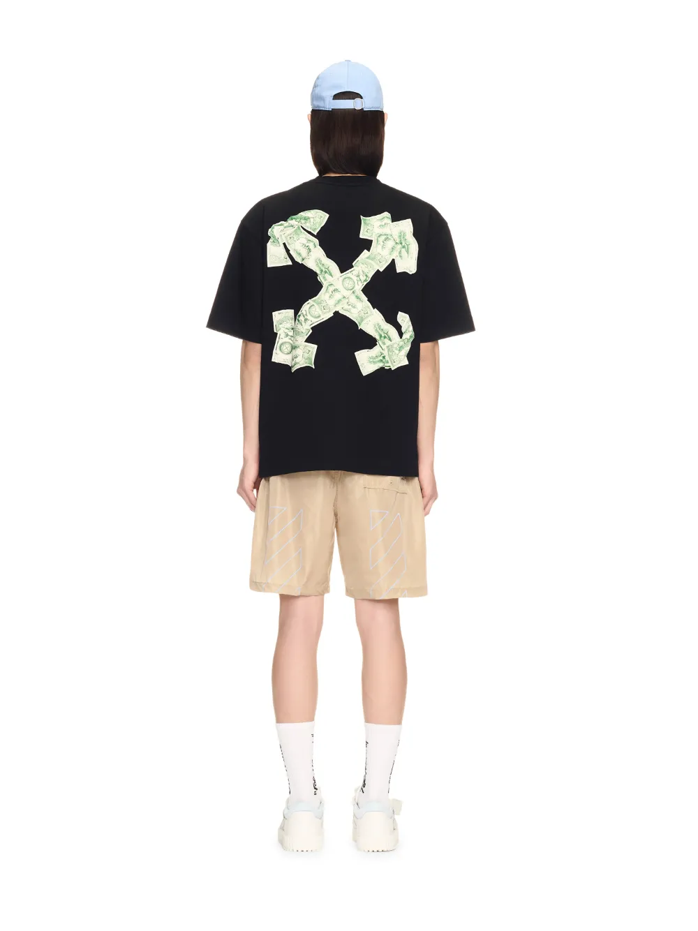 BEIGE OUTLINE BADESHORTS
