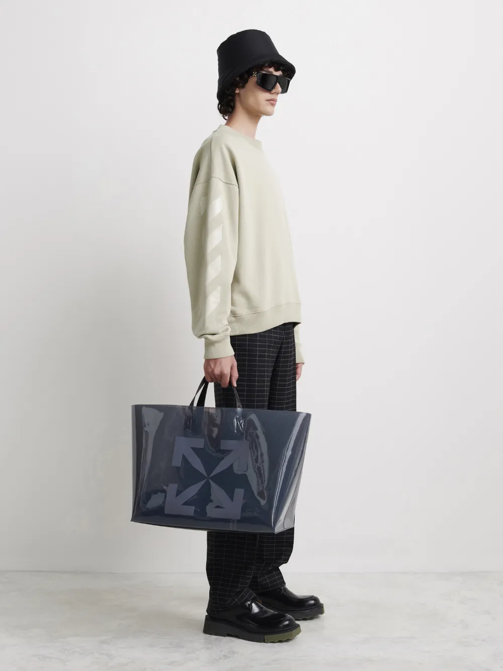 Off white arrows tote bag sale