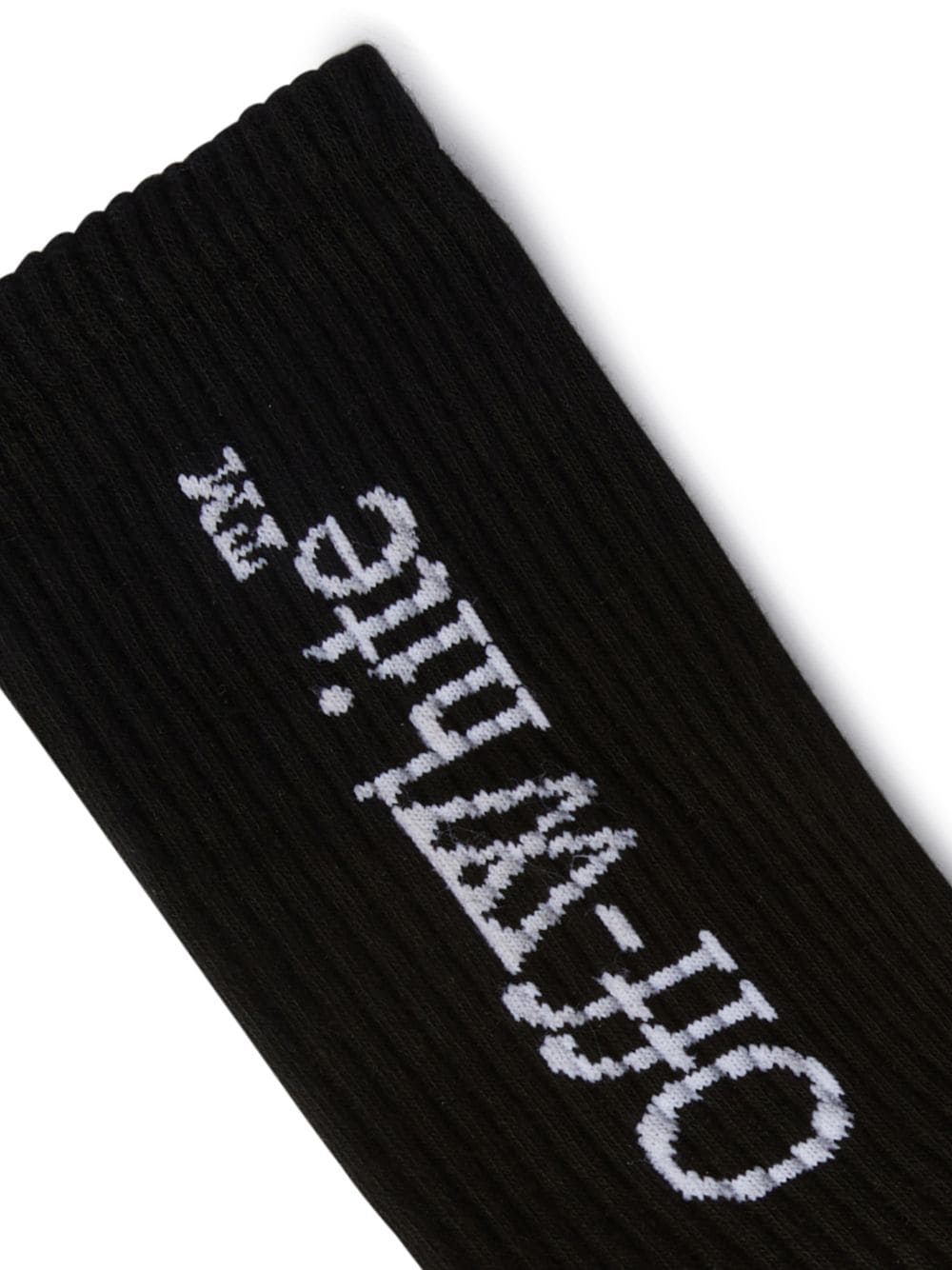 BIG LOGO BKSH MID CALF SOCKS in black