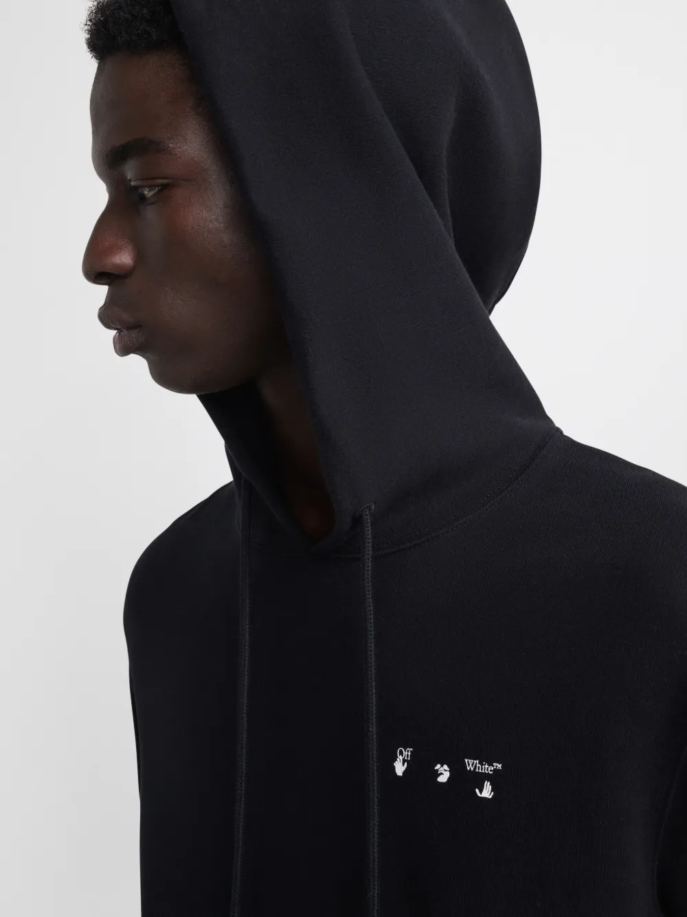 BIG OW LOGO SLIM HOODIE in black | Off-White™ Official CO