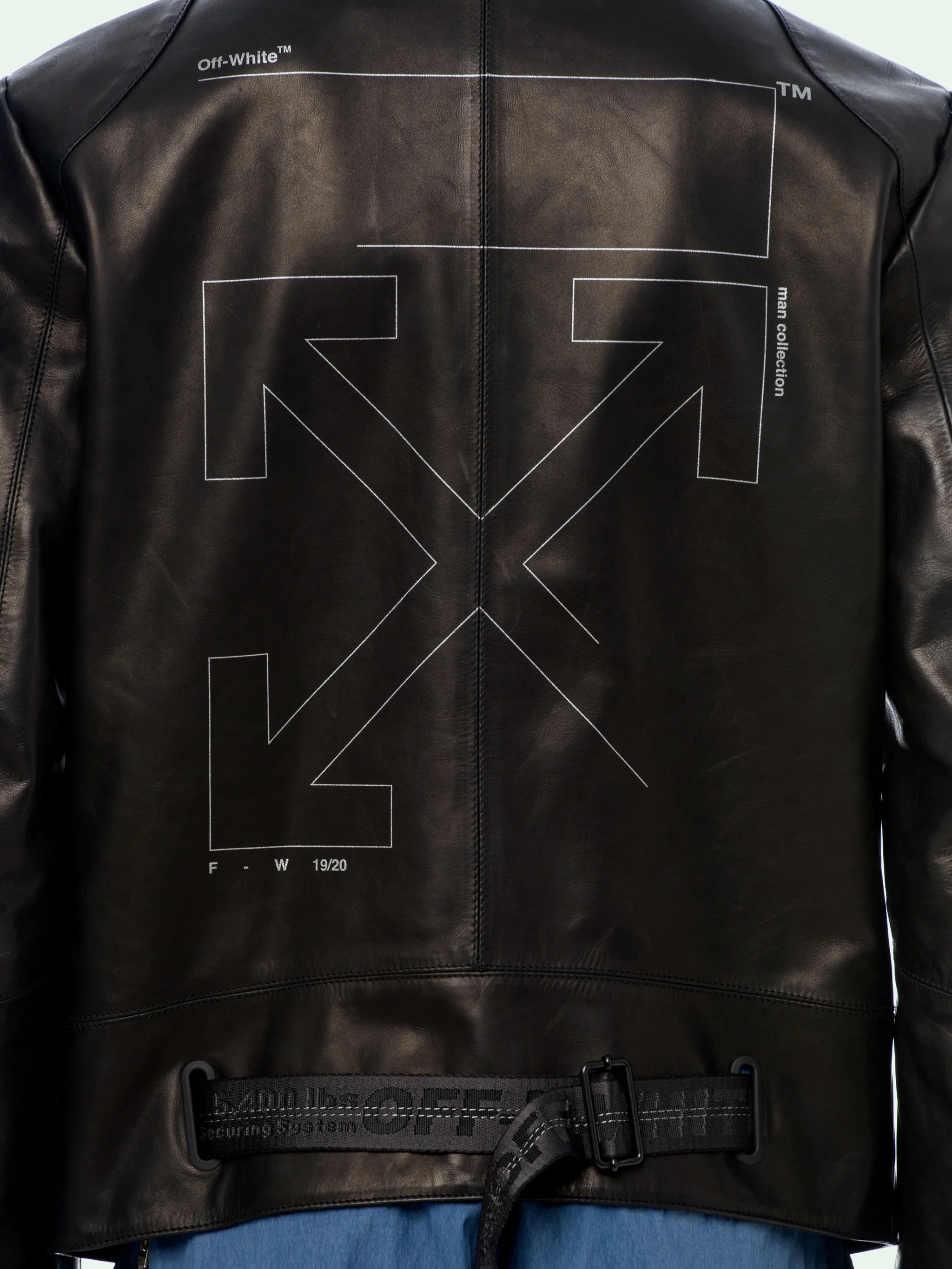 off white motorcycle jacket