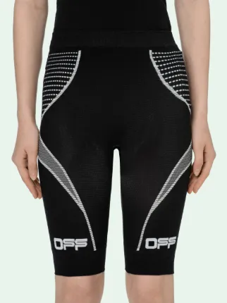 BLACK ACTIVE BIKER SHORTS - Off-White 