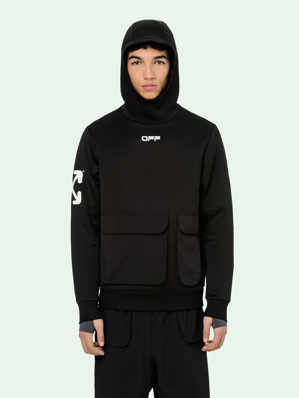 BLACK ACTIVE HOODIE secondary image