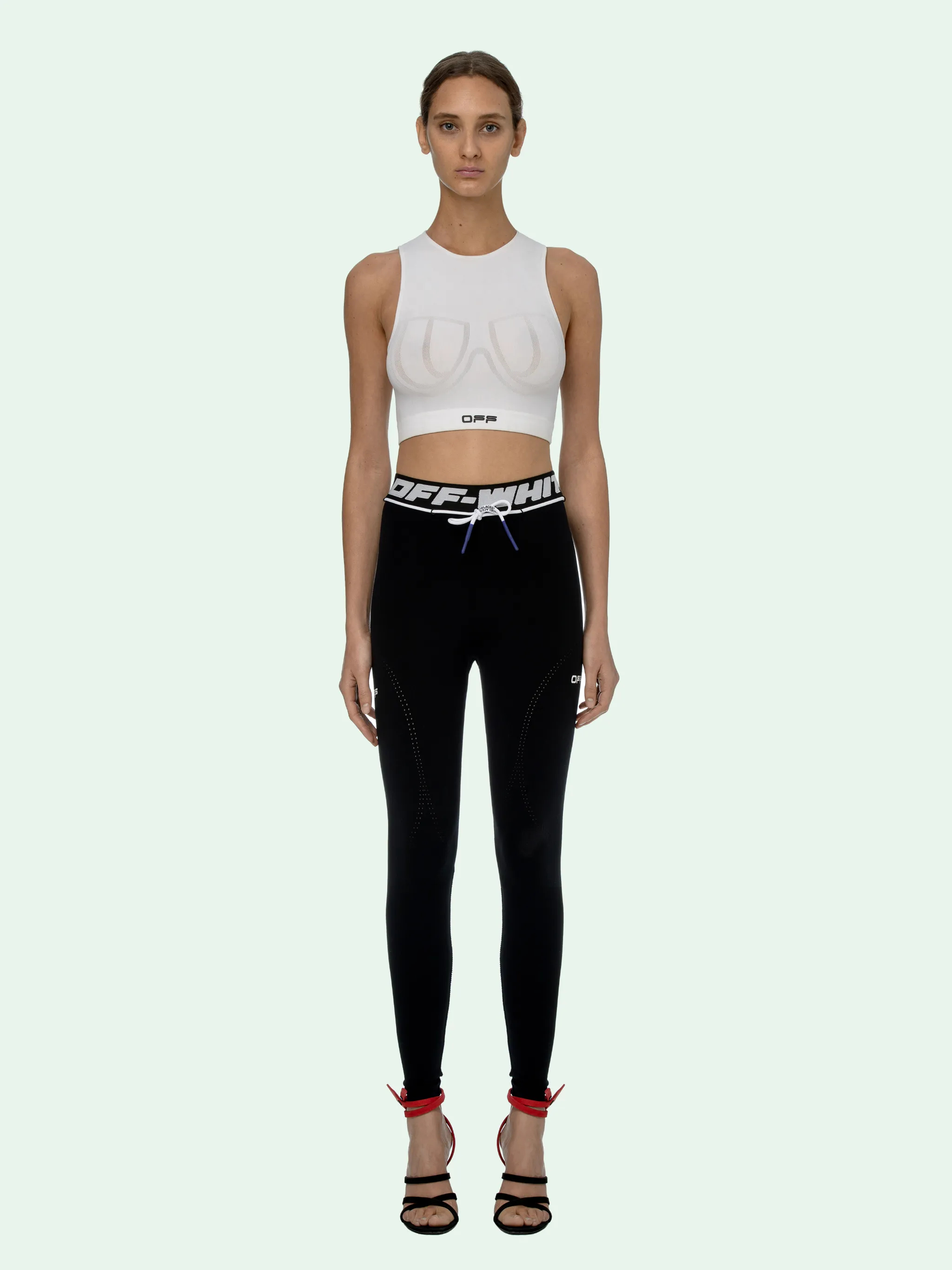 off white yoga pants