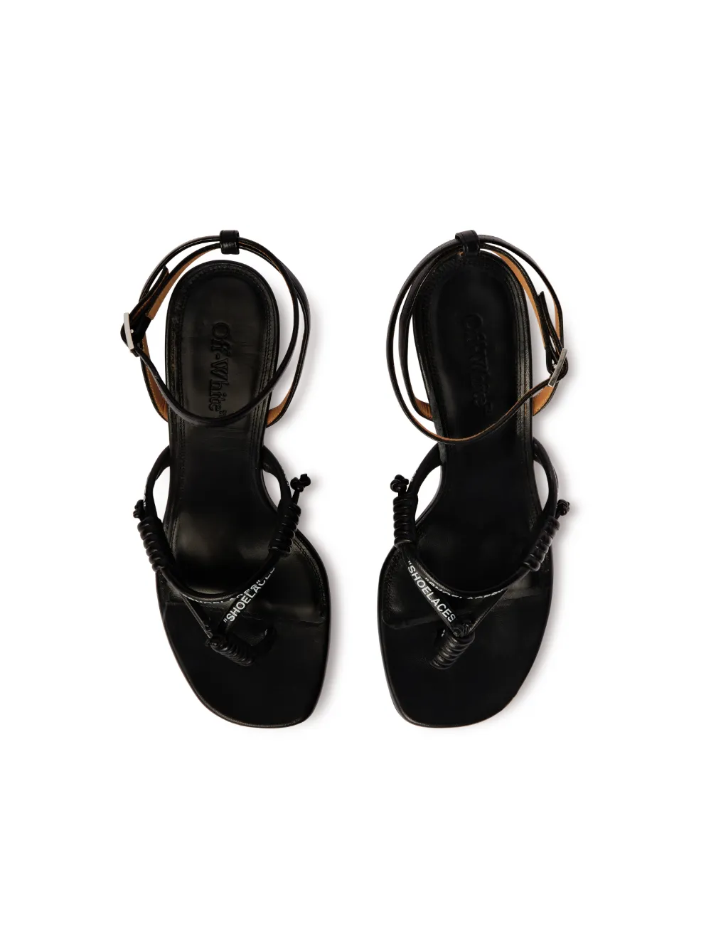 Abbot Sandals - Black / White Contrast