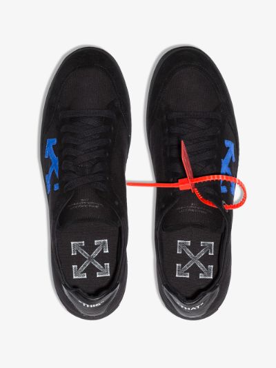 off white sneakers black red yellow blue