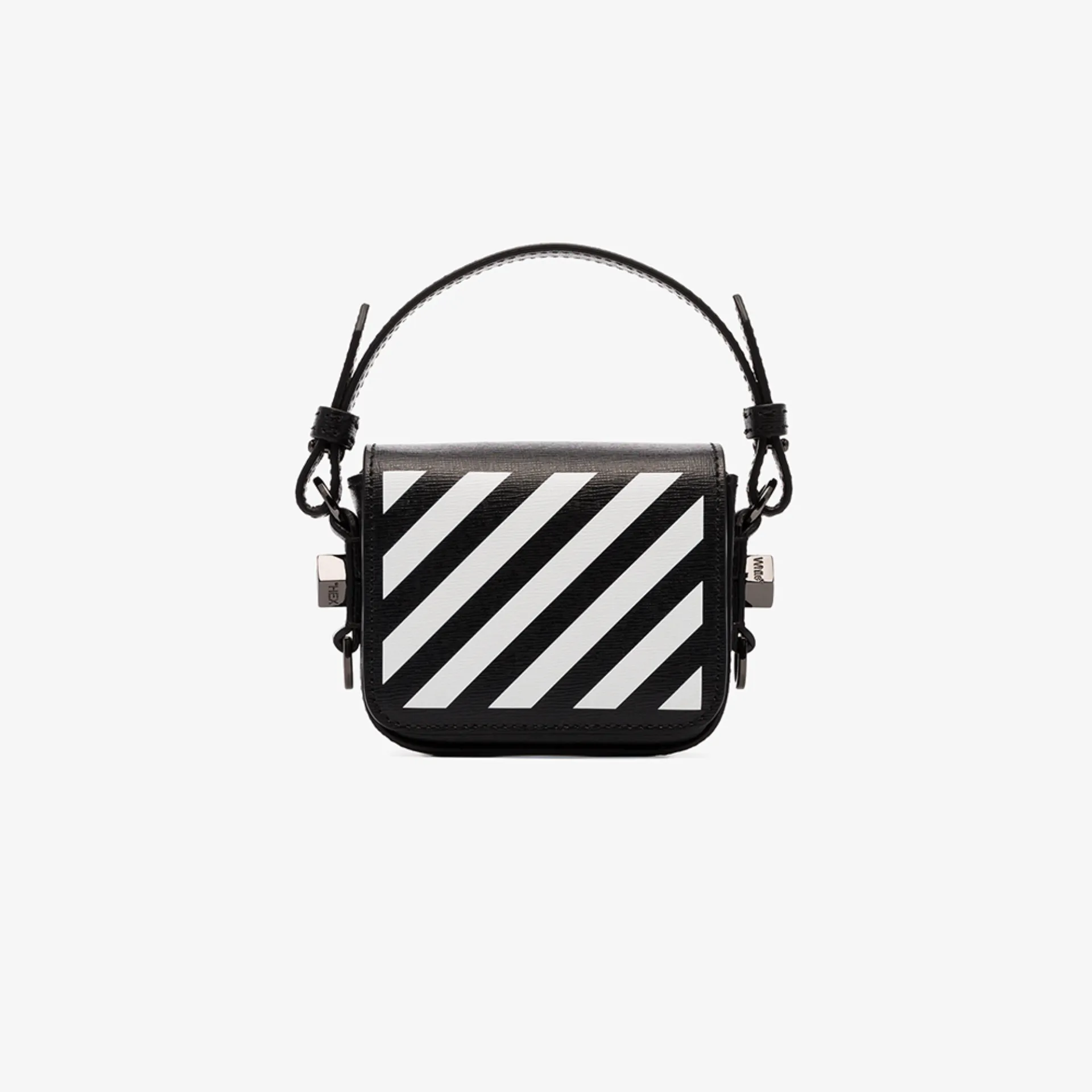 black and white shoulder bag