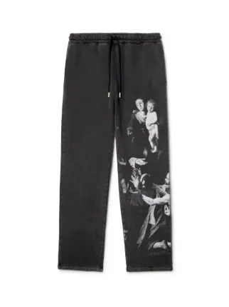 BLACK BLURRED MARY SWEATPANTS in black Off White Official AU