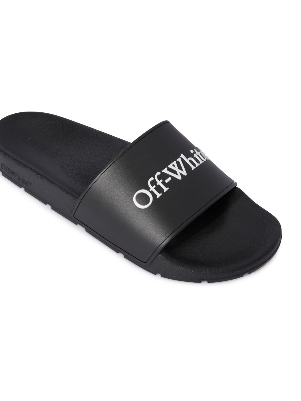 BLACK BOOKISH SLIDERS in black OffWhite™ Official US