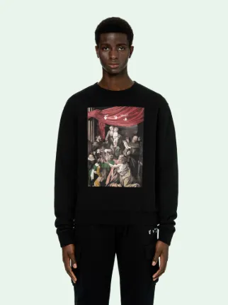 off white caravaggio crewneck