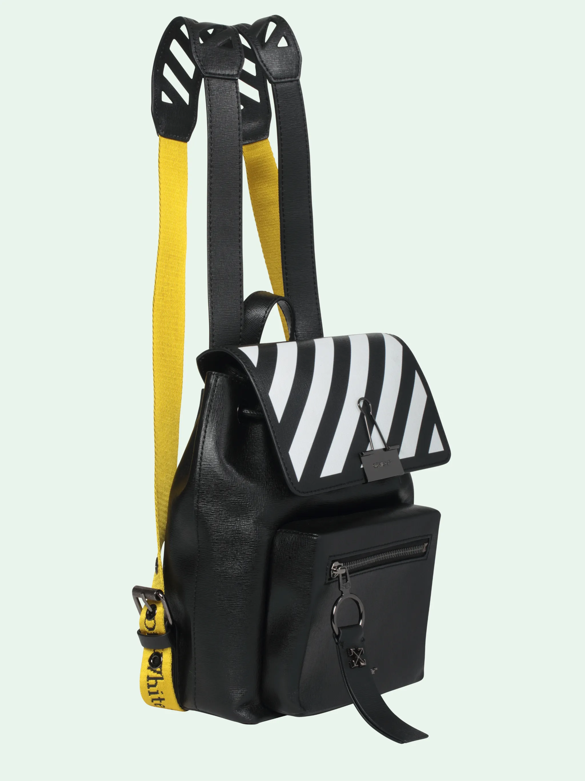 off white backpack yellow straps