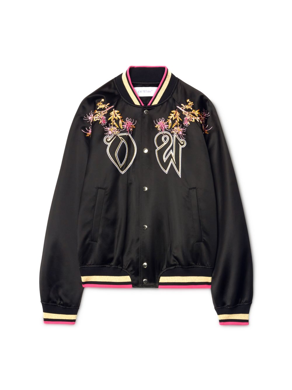 BLACK EAGLE SATIN SOUVENIR JACKET on Sale - Off-White™ Official CA