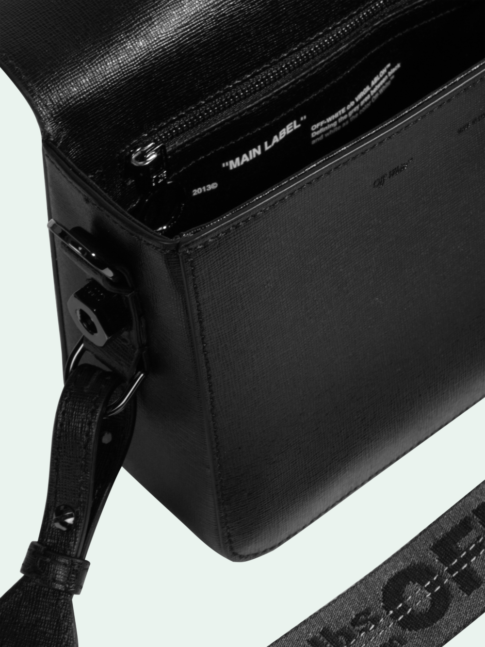 off white black shoulder bag