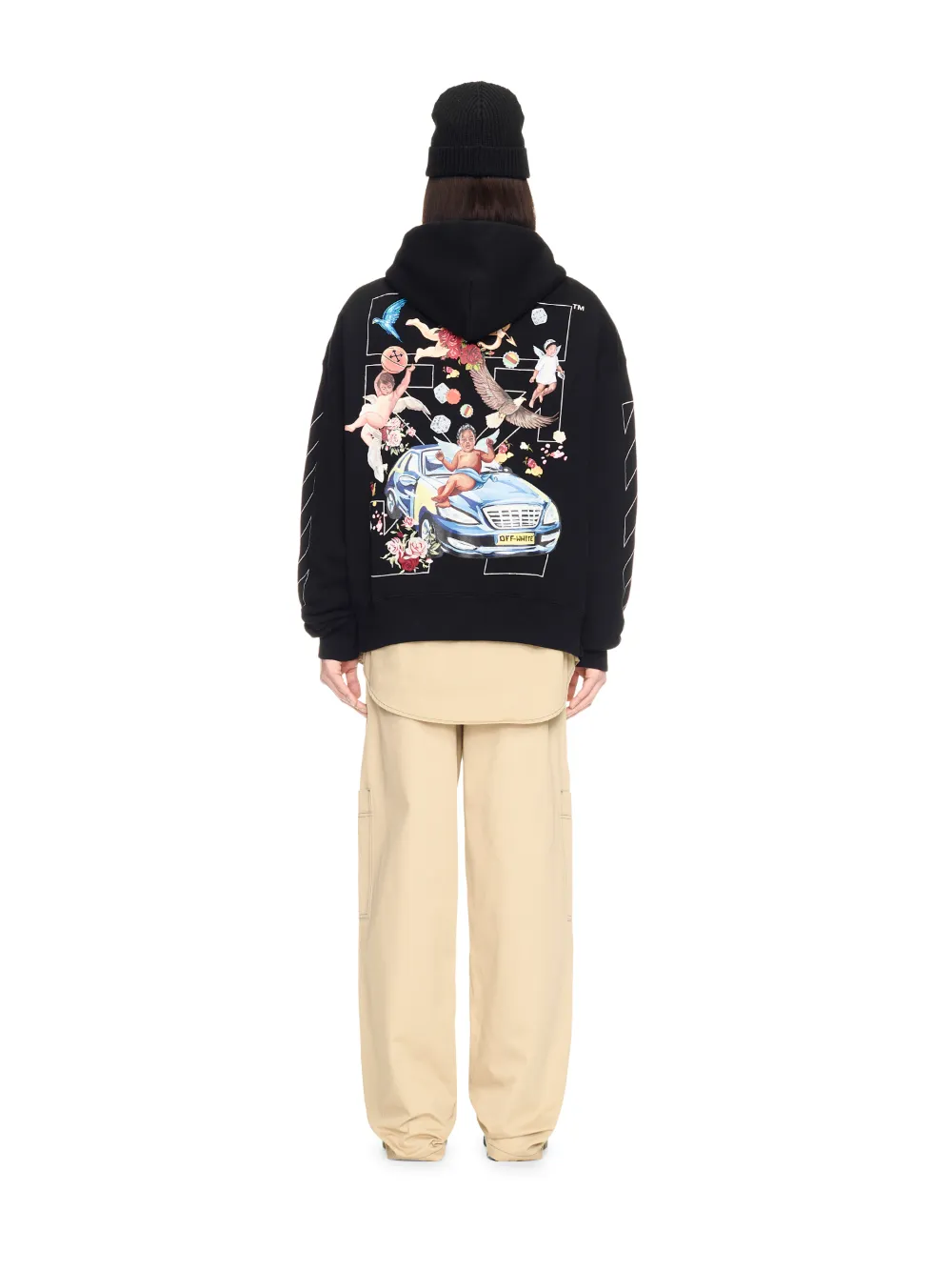 BLACK FRESCO ARROW HOODIE