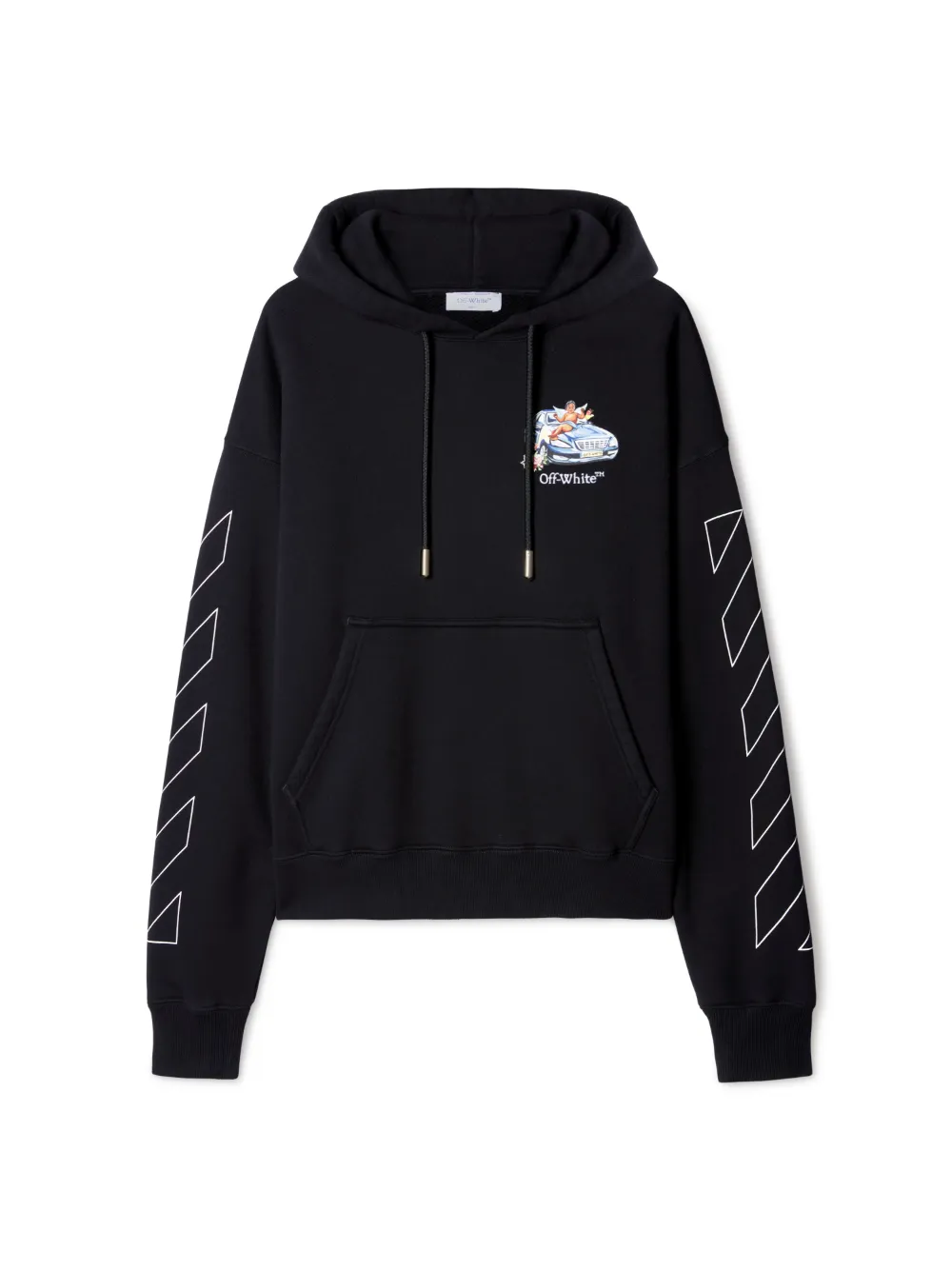 BLACK FRESCO ARROW HOODIE