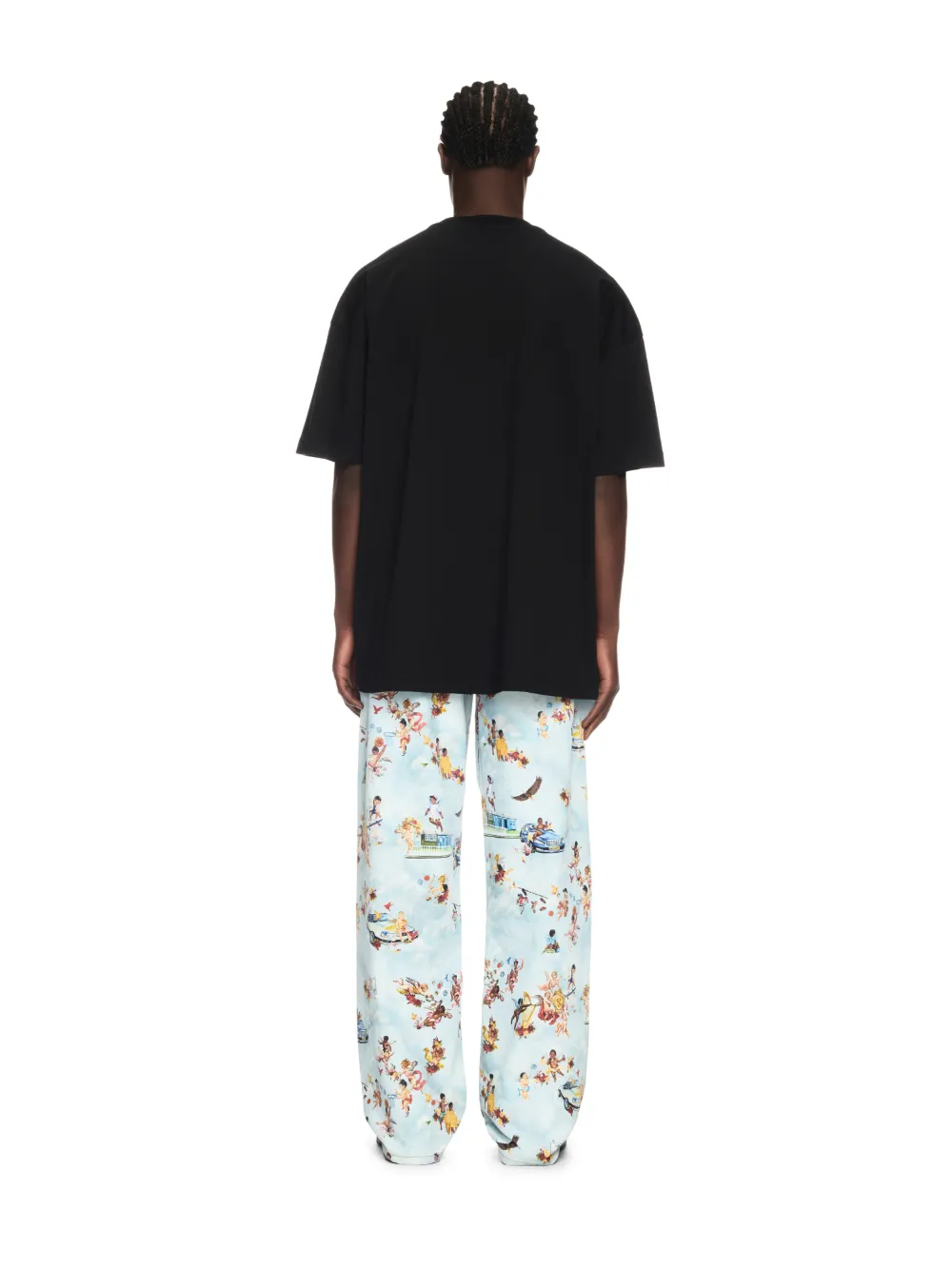 BLACK FRESCO STAR T-SHIRT