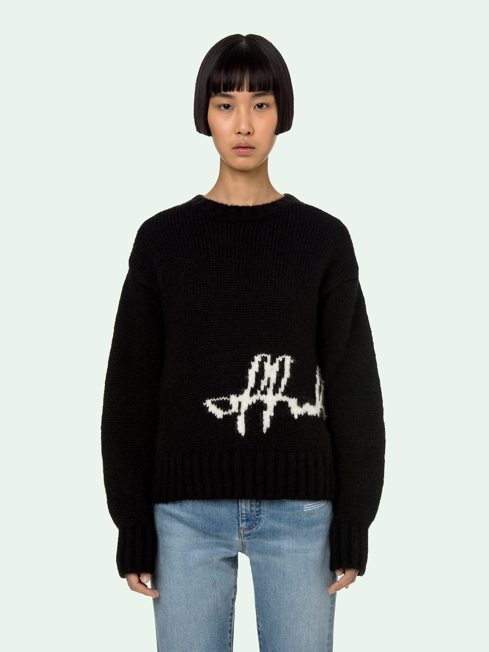 BLACK INTARSIA KNITWEAR secondary image