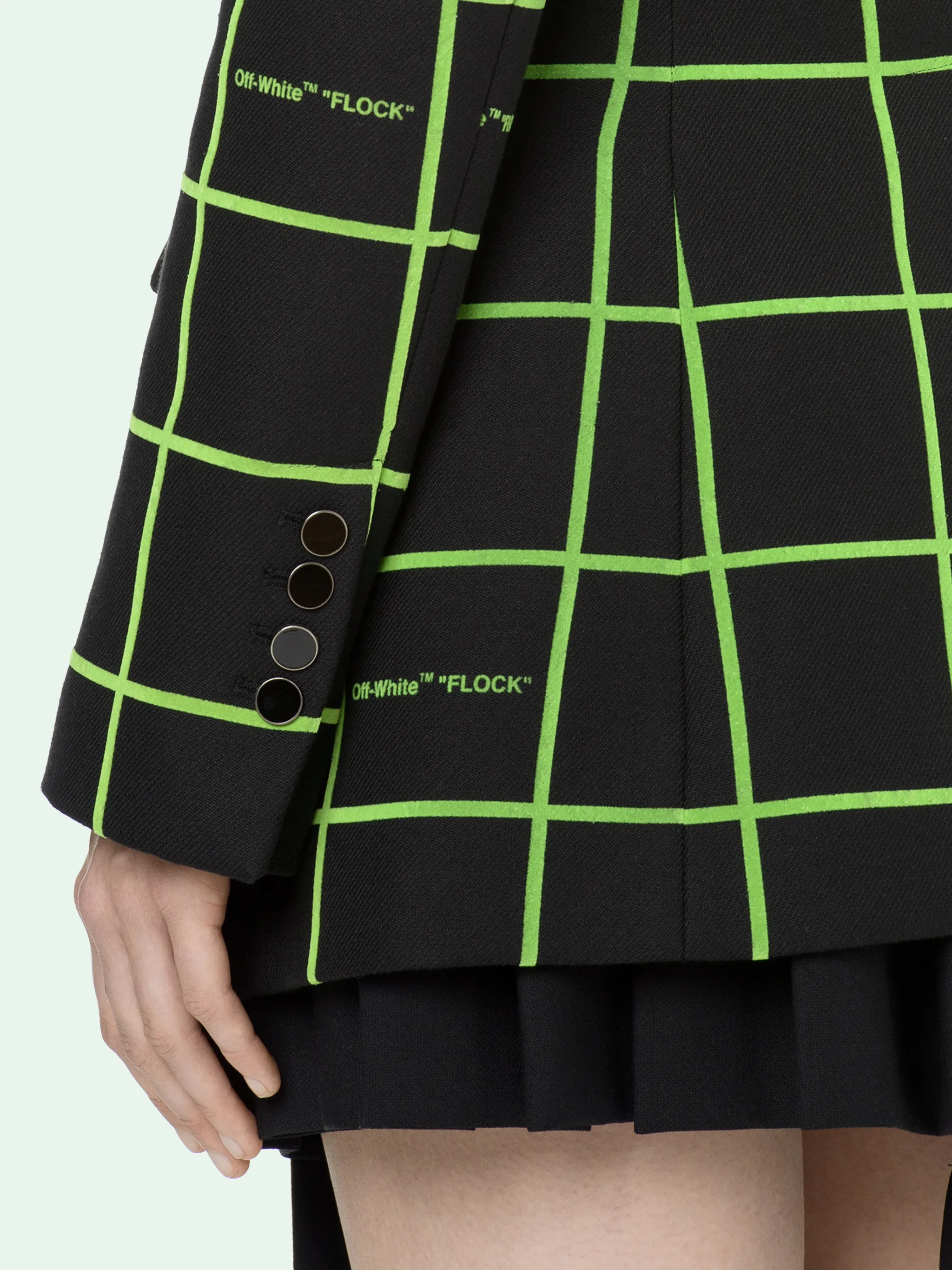 off white coat black