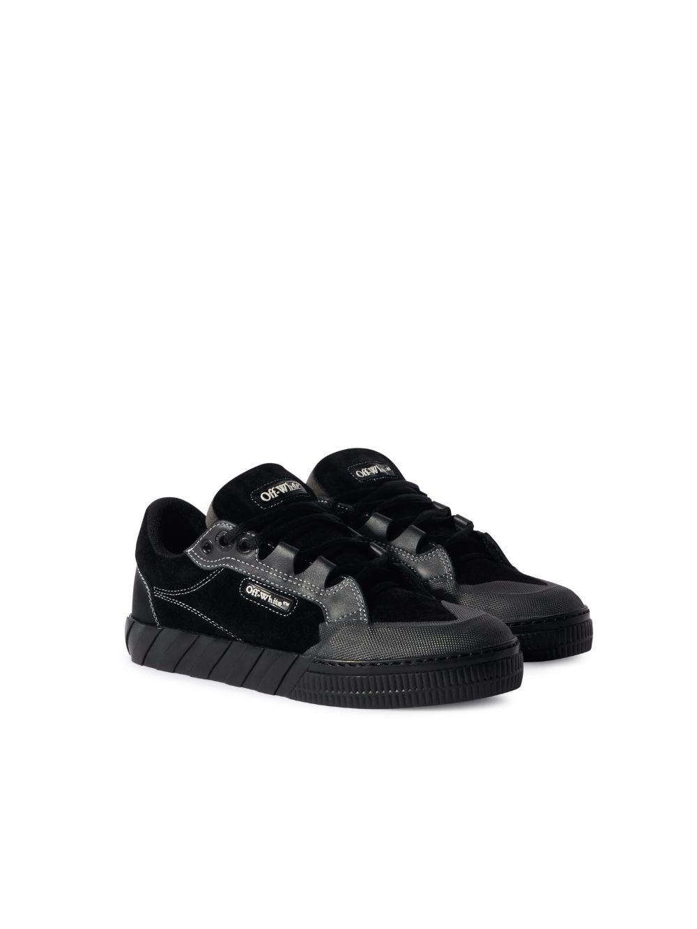 Off White Vulcanized 779 Sneakers Men Rubber Leather Cotton 41 Black