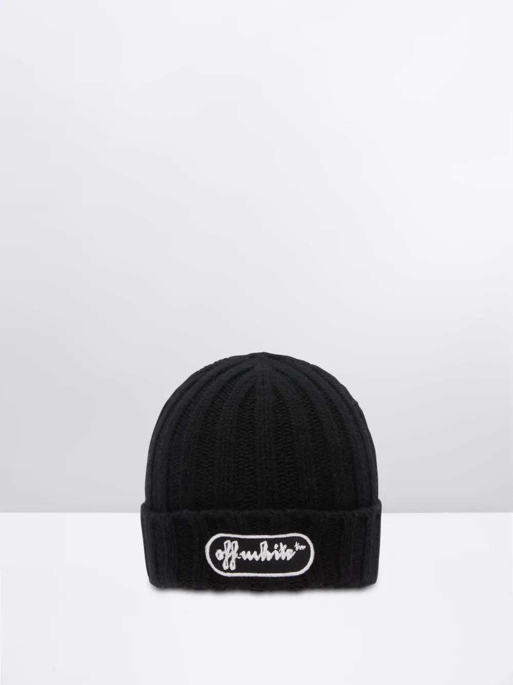 BLACK LOGO BEANIE in black | Off-White™ Official GB