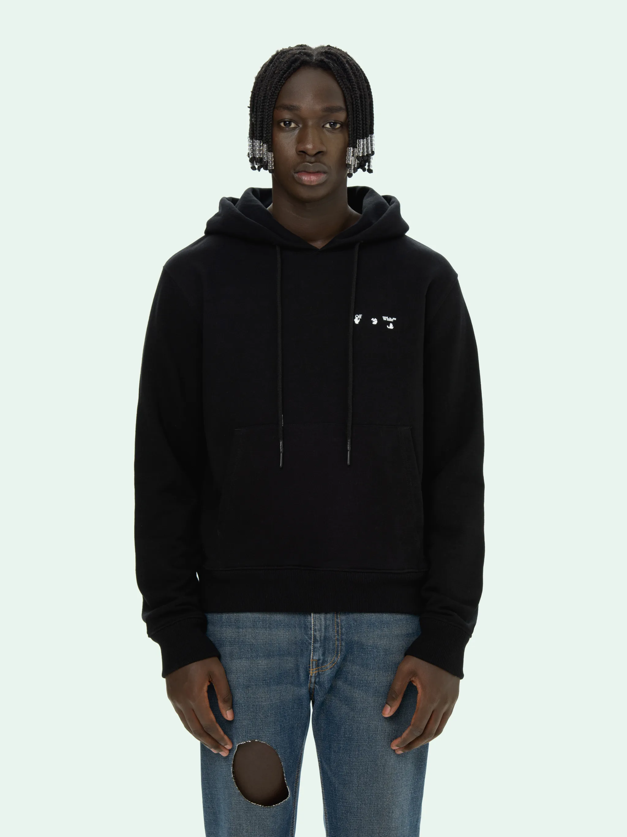 offwhite hoodie black