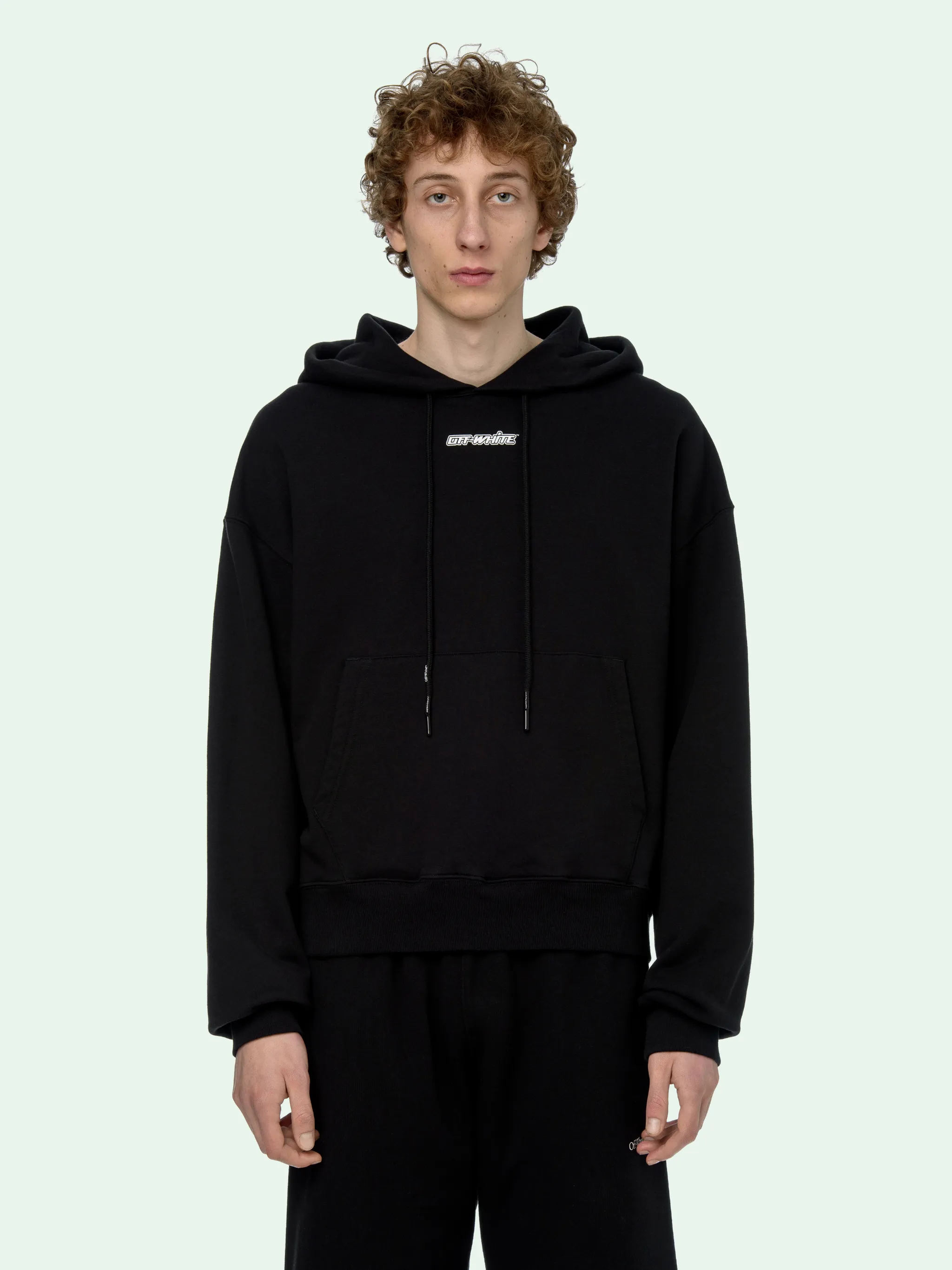 off white patch hoodie